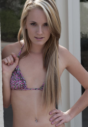 18 year old cuties Gigi Rivera & Teagan Summers strip down to socks on blanket